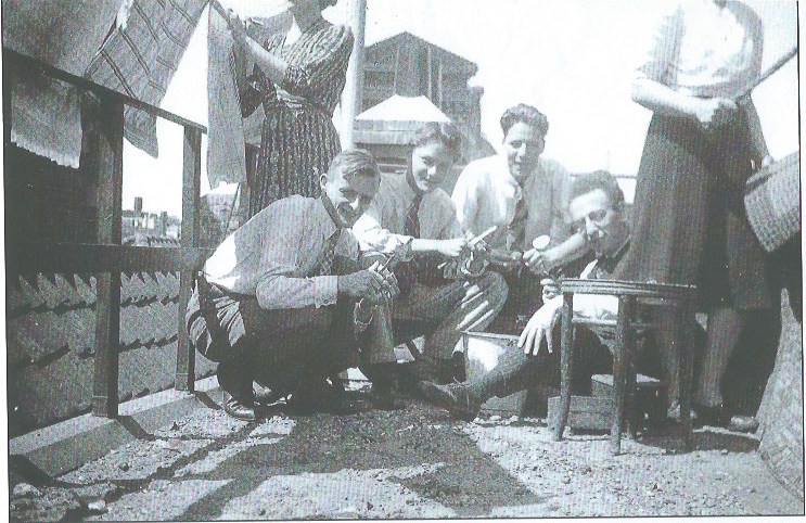 On the roof of the ten Boom shop in 1943.